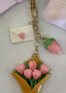 Cute Clay Charm Keychain