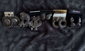 Assorted Oxidized Silver Jhumkas & Earrings