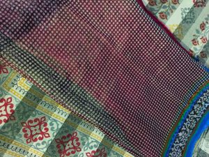 Vibrant Striped Saree