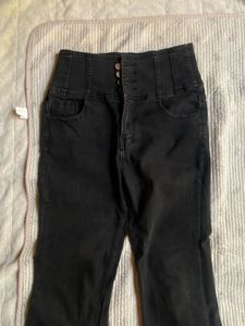 y2k black bootcut jeans