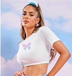 Trendy Graphic Crop Top