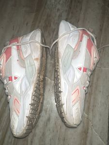 PUMA White &amp; Pink Sneakers