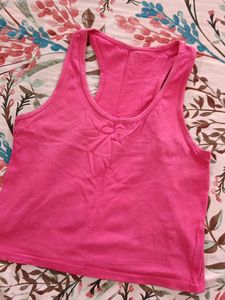 Pink Racerback Tank Top