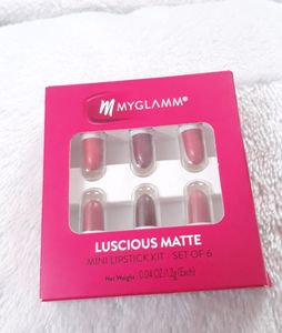 MyGlamm Luscious Matte Mini Lipstick Kit (Set Of 6