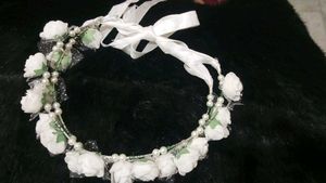 Floral &amp; Pearl Headband