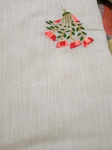Embroidered saari