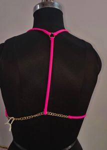Hot Pink Triangle Bikini Top
