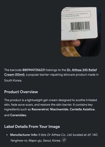 Dr. Althea 345 Relief Cream