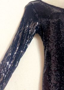 Sequin One-Shoulder Dress