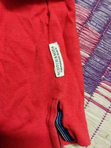 Scotch and soda Red Graphic T-Shirt