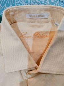 Louis Phillips Solid Peach Colour Shirt