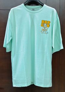Mint Graphic Print T-Shirt.
