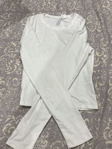 Basic White Long Sleeve Top