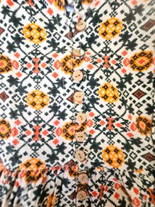 Patterned frock kurti