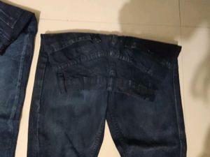 Stylish Dark Wash Denim Jeans - Set of 2