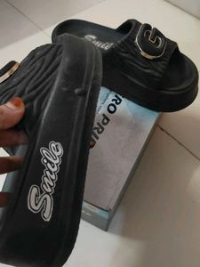 Stylish Black Slides