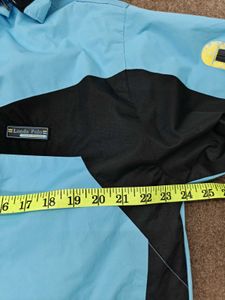 Light Blue Hooded Ski Jacket