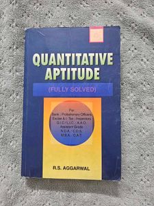 Quantitative Aptitude Book by R.S. Aggarwal