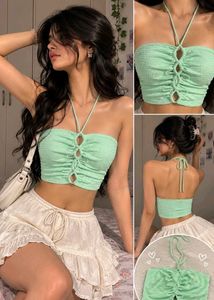 Strappy Mint Green Bikini Top