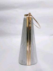 Elegant Rose Gold Clutch Bag