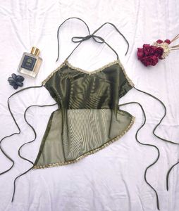 Y2k Assymetrical Chic top💚