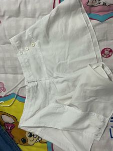 White Skort