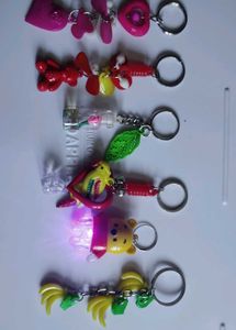Cute Keychain Collection 6 pcs set