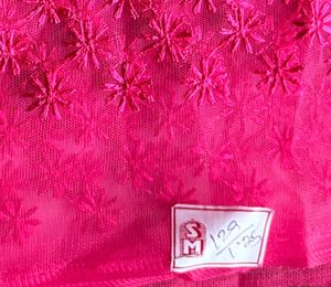 Magenta  Embroidered blouse  Material 1.25 meter