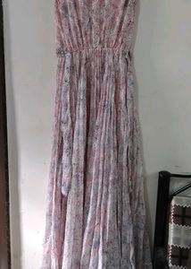 🌸🍥 Pink Pleated Maxi Dress 🌷🩷