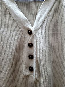 Button Pullover Sweater