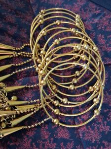 Beautiful Golden Bangles with Danglers
