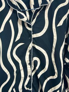 Stylish Printed Button-Up Shirt