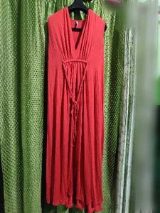Boho Chic Red Maxi Dress