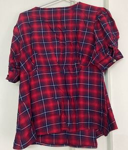 Red Plaid Top
