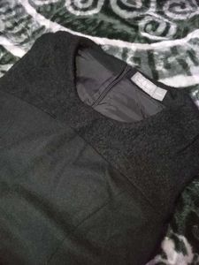 Black Mini Party Dress For Winters