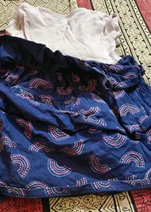 Pink And Blue Frock 3 Yr Old Kid