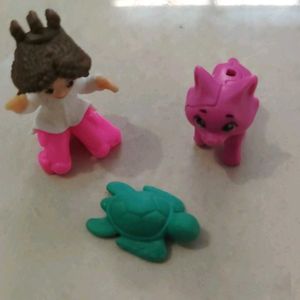 Vintage Eraser Toy Set