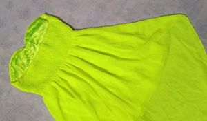💚✨NEON GREEN EMBELLISHED TUBE DRESS FOR WOMEN
