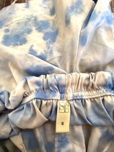 Blue White Camouflage Shorts