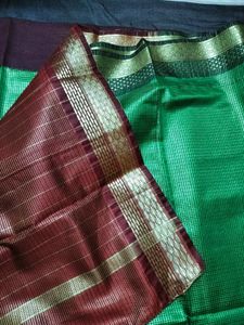 New Saree  With Fall Piko Done