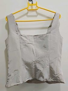 Floral Beige Corset with boning