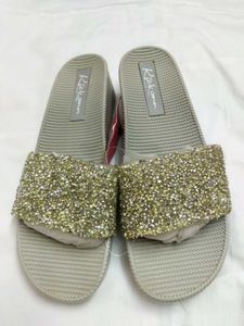 Sparkly Slip-On Sandals