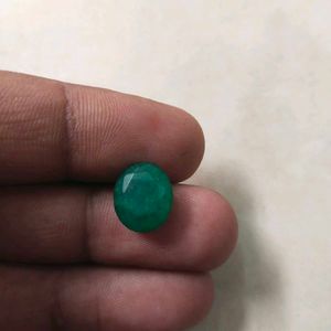 5.44 ratti Natural Zambian Panna Stone with lab ce