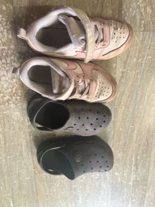 Combo of Nike Sneakers and Crocs