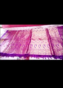 new silk saree with free bangle kurti