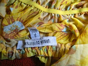 Yellow Ruffled Floral Print Crop Top