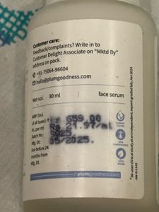 Plum Rice Water &amp; Niacinamide Serum