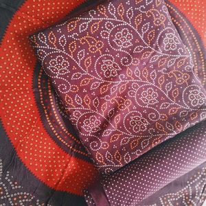 Designer Bandhani Print Dress Material