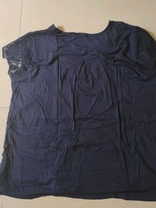 Elegant Navy Lace Top