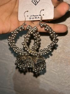 Stylish Hoop Jhumka Earrings